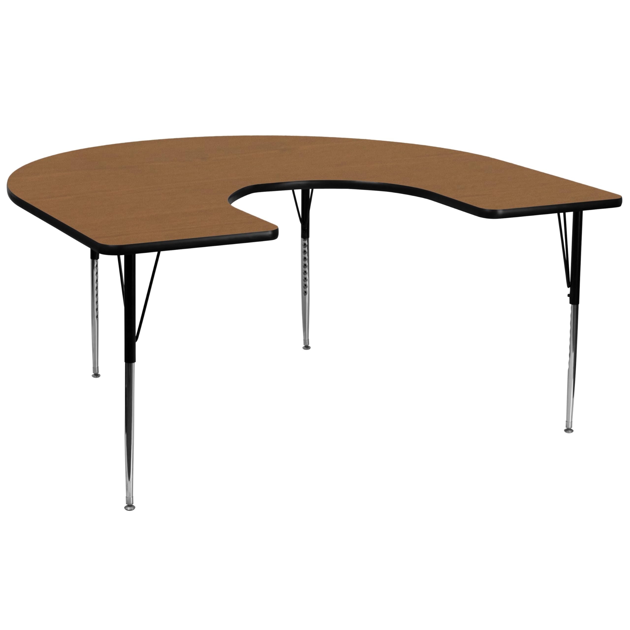 Flashs ワークテーブル Amazon.com: Flash Furniture Wren 29''W x 57''L Trapezoid